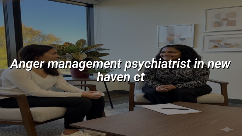 Adults discussing anger management care with a psychiatric clinician