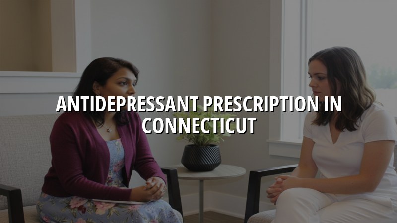 Adult psychiatric care for antidepressant prescription in Connecticut