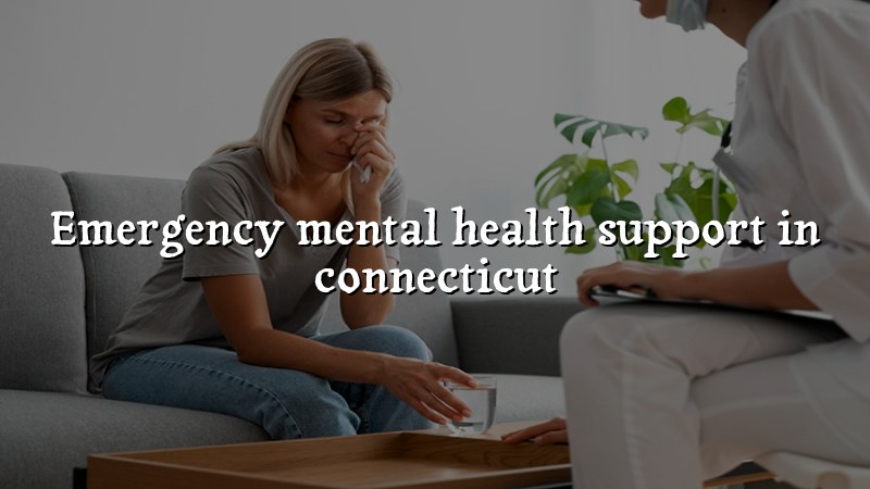 Adult mental health support resources in Connecticut