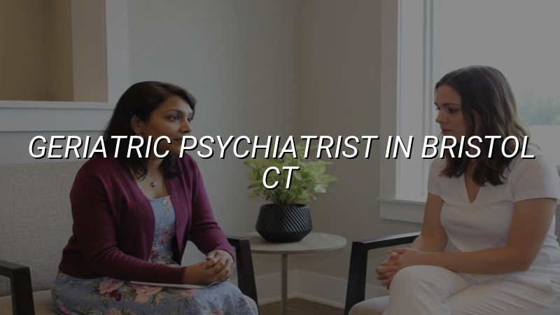 Older adult speaking with a psychiatric APRN in Connecticut