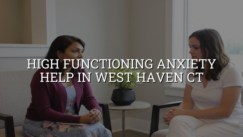 Adults seeking help for high functioning anxiety in West Haven, CT