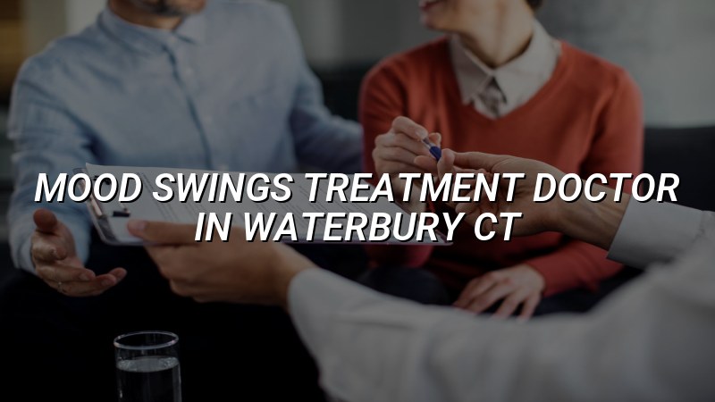 Adults discussing mood swings treatment with a psychiatric clinician