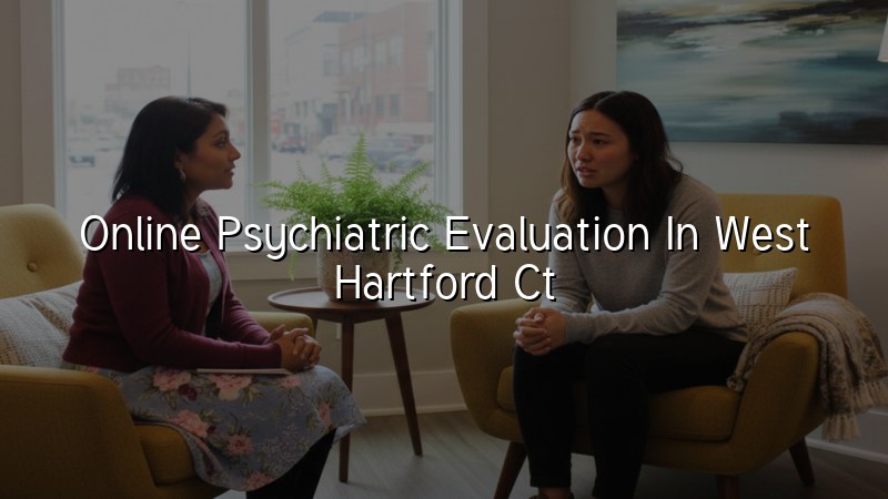 Adult psychiatric telehealth visit for West Hartford, CT