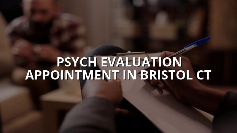 Adults discussing a psychiatric evaluation appointment in Connecticut