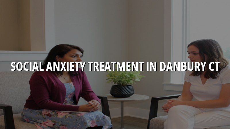 Adults discussing social anxiety care in Danbury, CT