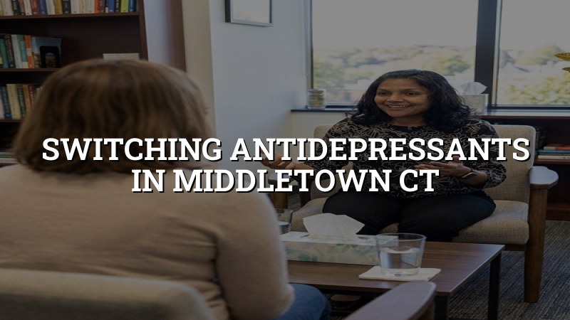 Adults discussing antidepressant medication changes in Middletown CT