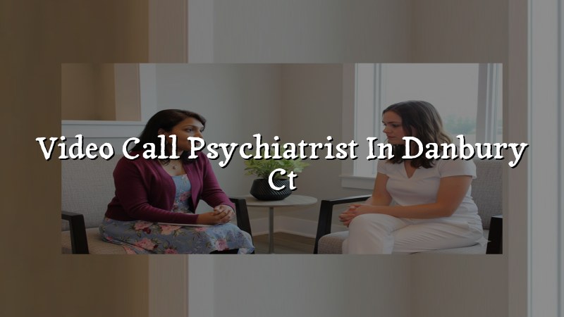 Adult psychiatry telehealth visit on a video call