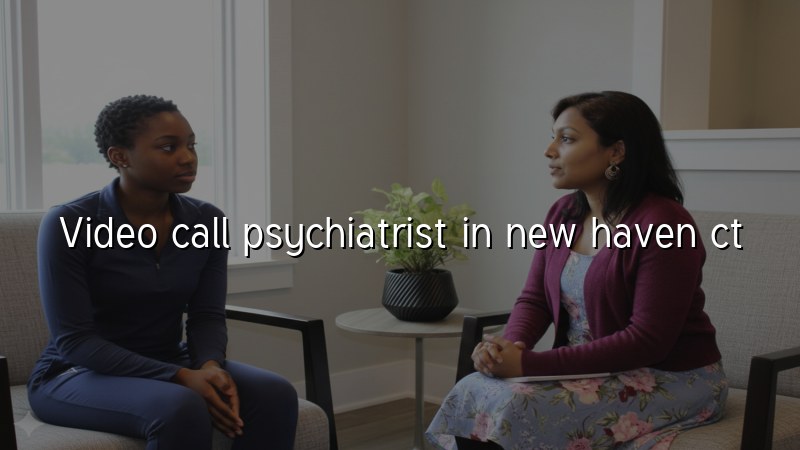 Telehealth psychiatry visit for an adult in Connecticut