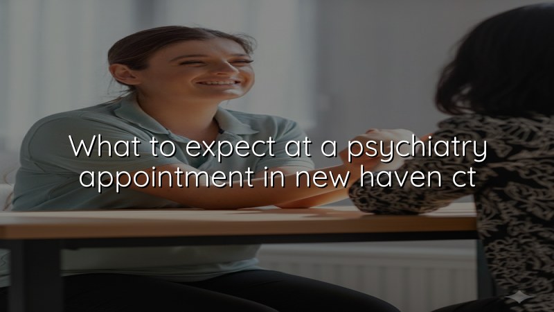 Adult psychiatry appointment preparation in Connecticut