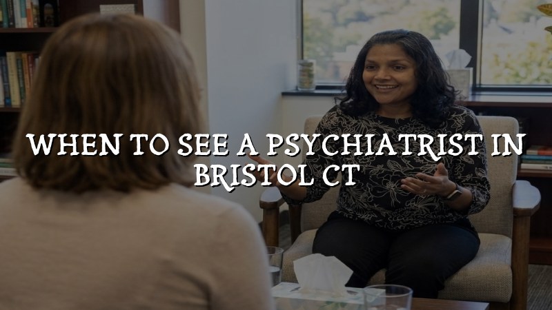 Adults discussing psychiatric care and next steps in Bristol, CT